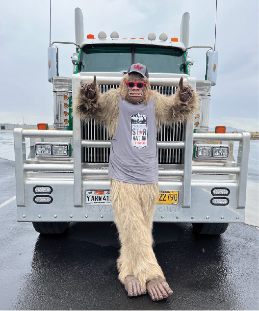 “Starsquatch” creative artwork with Western Star truck